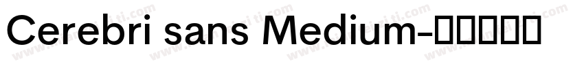 Cerebri sans Medium字体转换